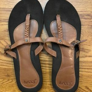 Reef Redemption Leather Sandals Size 9